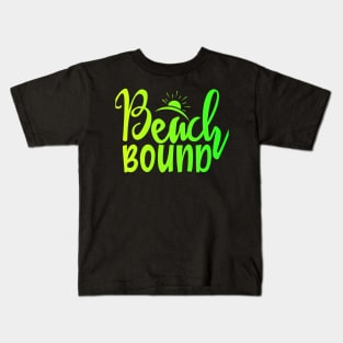 Neon Beach Ground Kids T-Shirt